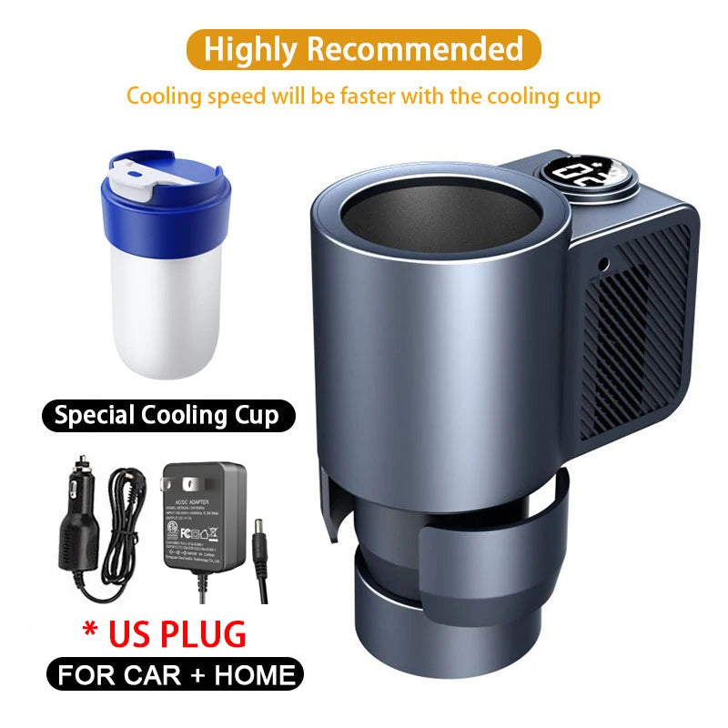 Smart 2 in 1 Car Heating Cooling Cup for Coffee Miik Drinks Electric Beverage Warmer Cooler Holder Travel Mini Car Refrigerator