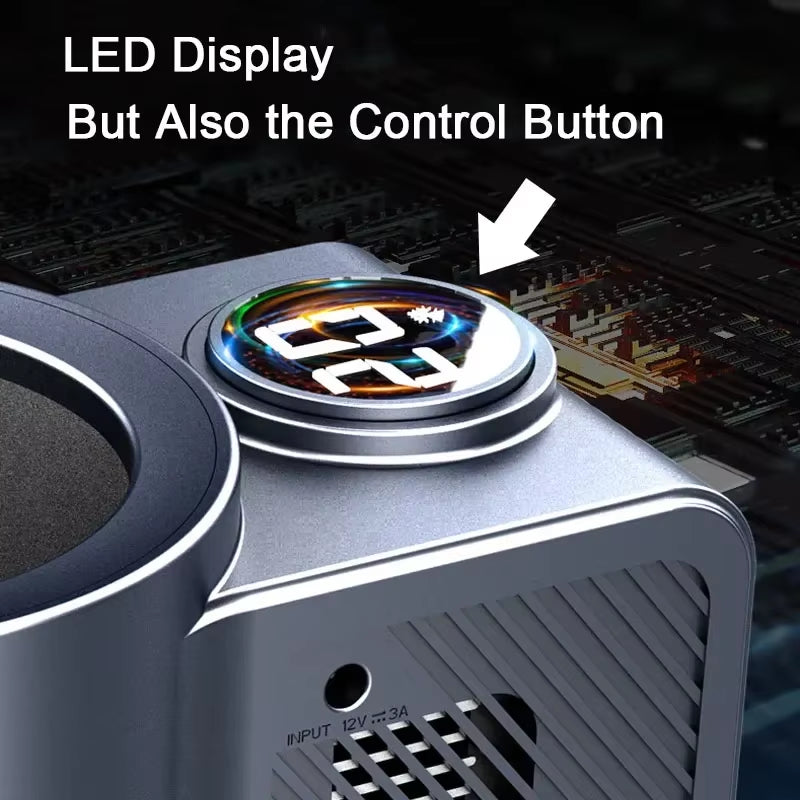 Smart 2 in 1 Car Heating Cooling Cup for Coffee Miik Drinks Electric Beverage Warmer Cooler Holder Travel Mini Car Refrigerator